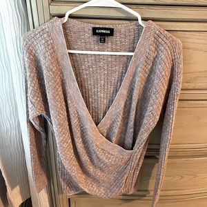 Cross over V neck sweater from Express XXS